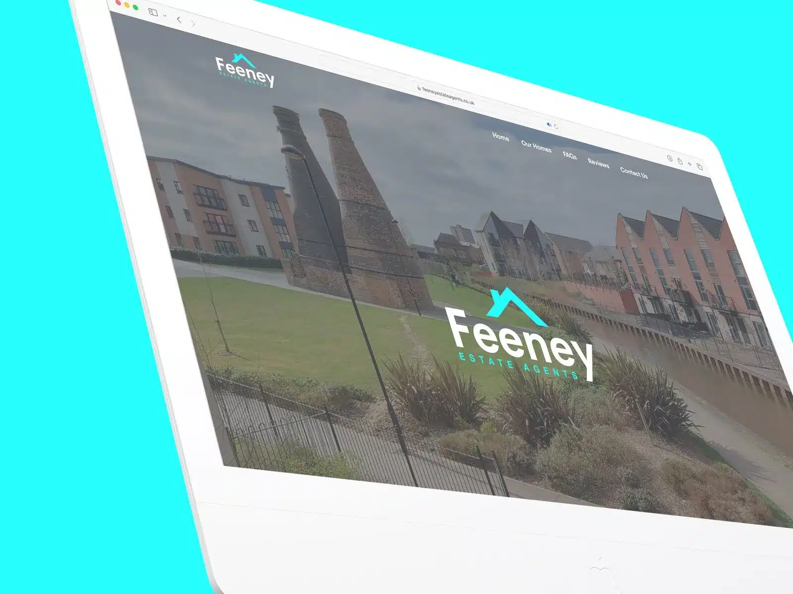 Construction company website Construction company website on a desktop