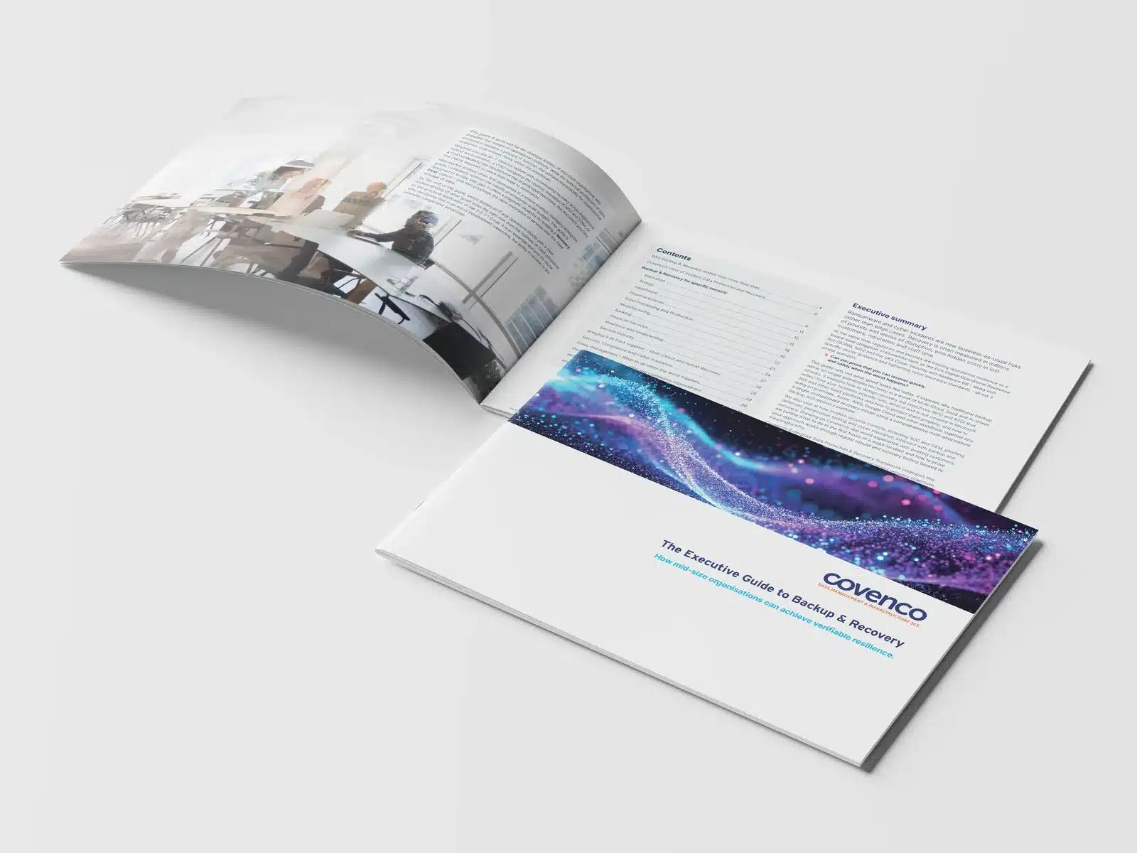 Corporate brochure design Corporate brochure with a gradient cover