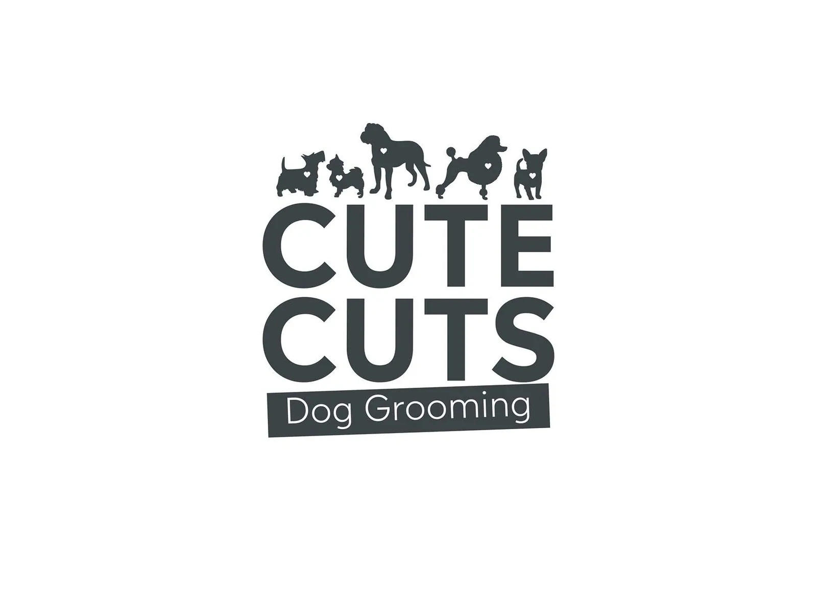 Logo for a dog grooming business