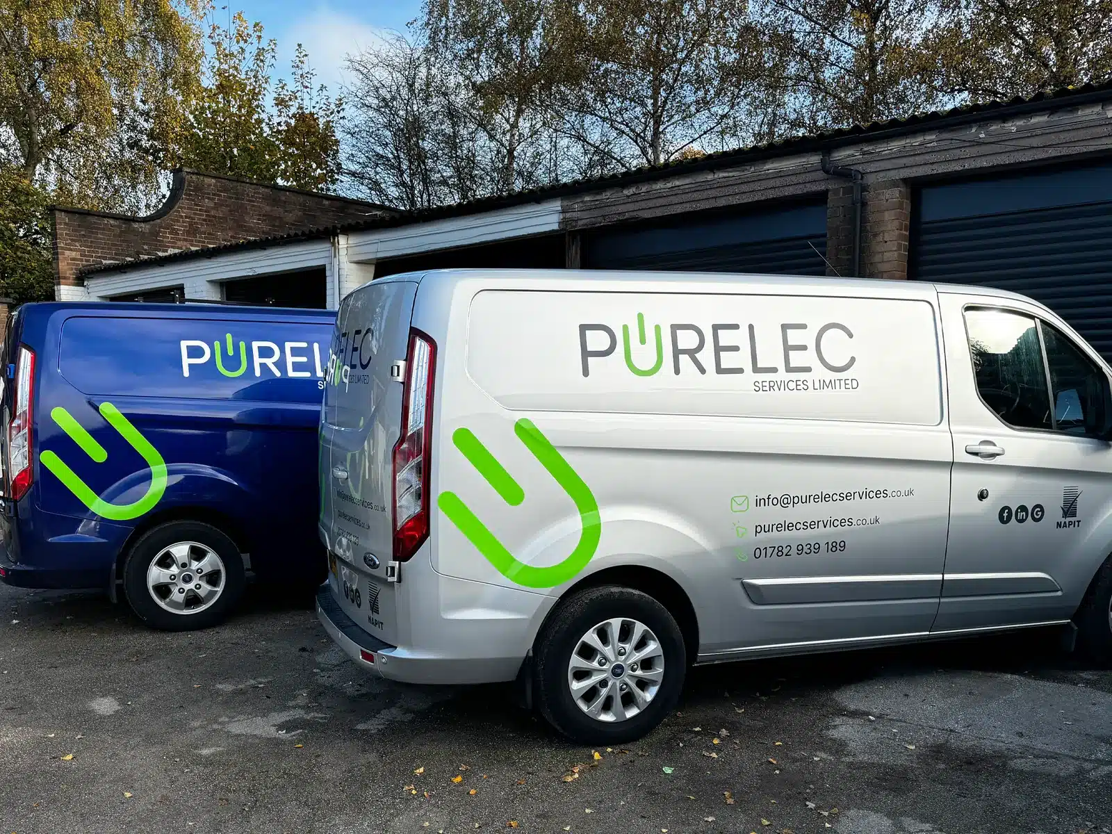 Van livery for an electrical contractor