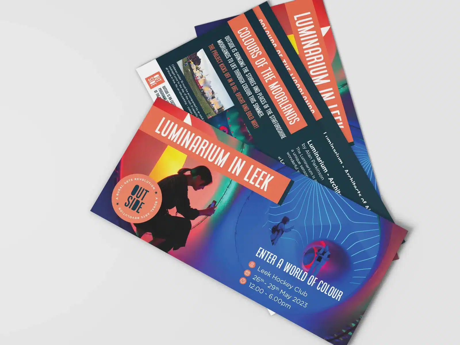 Event flyer design Event flyers for an arts festival