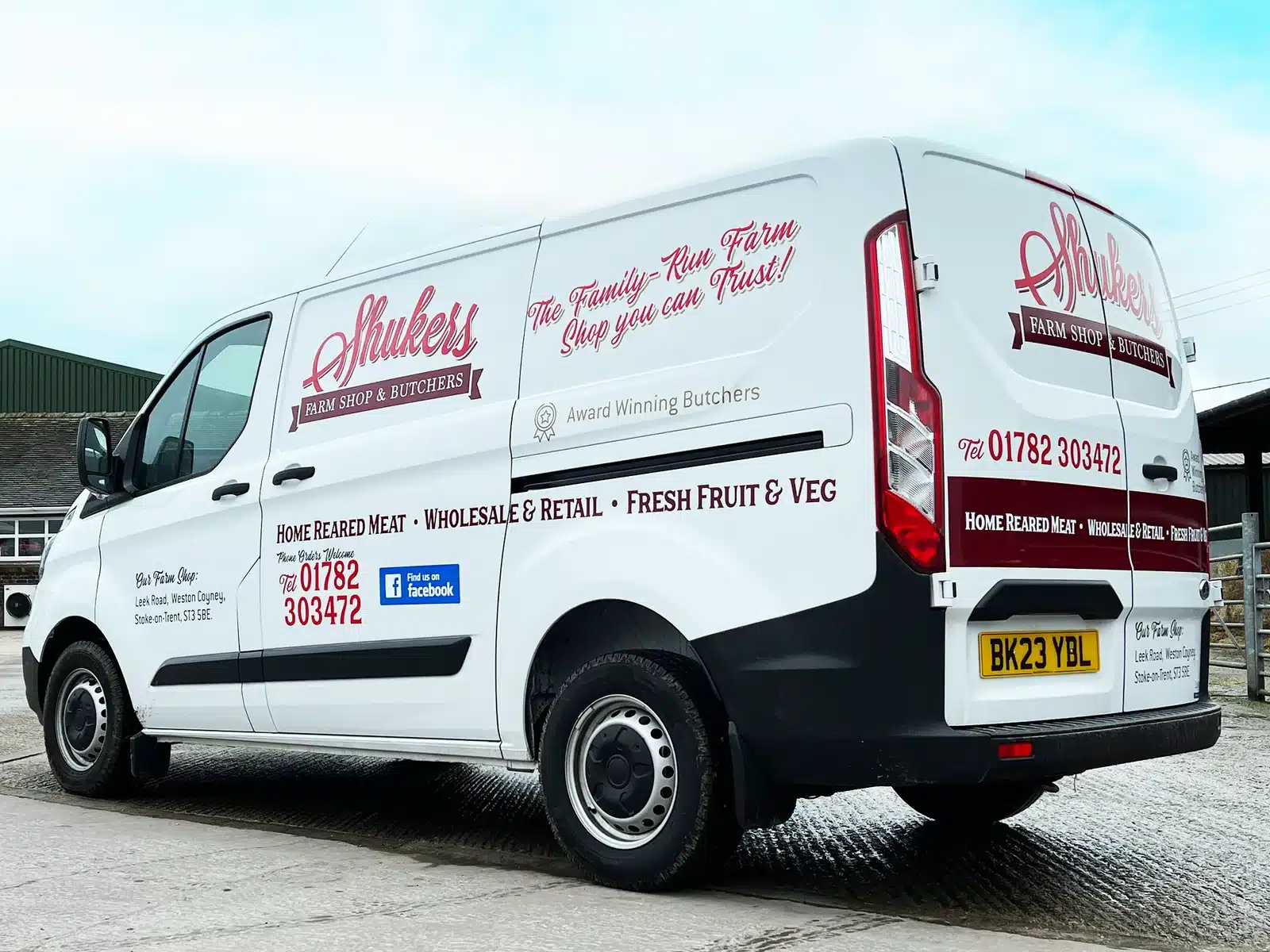 Van livery for a farm shop and butchers
