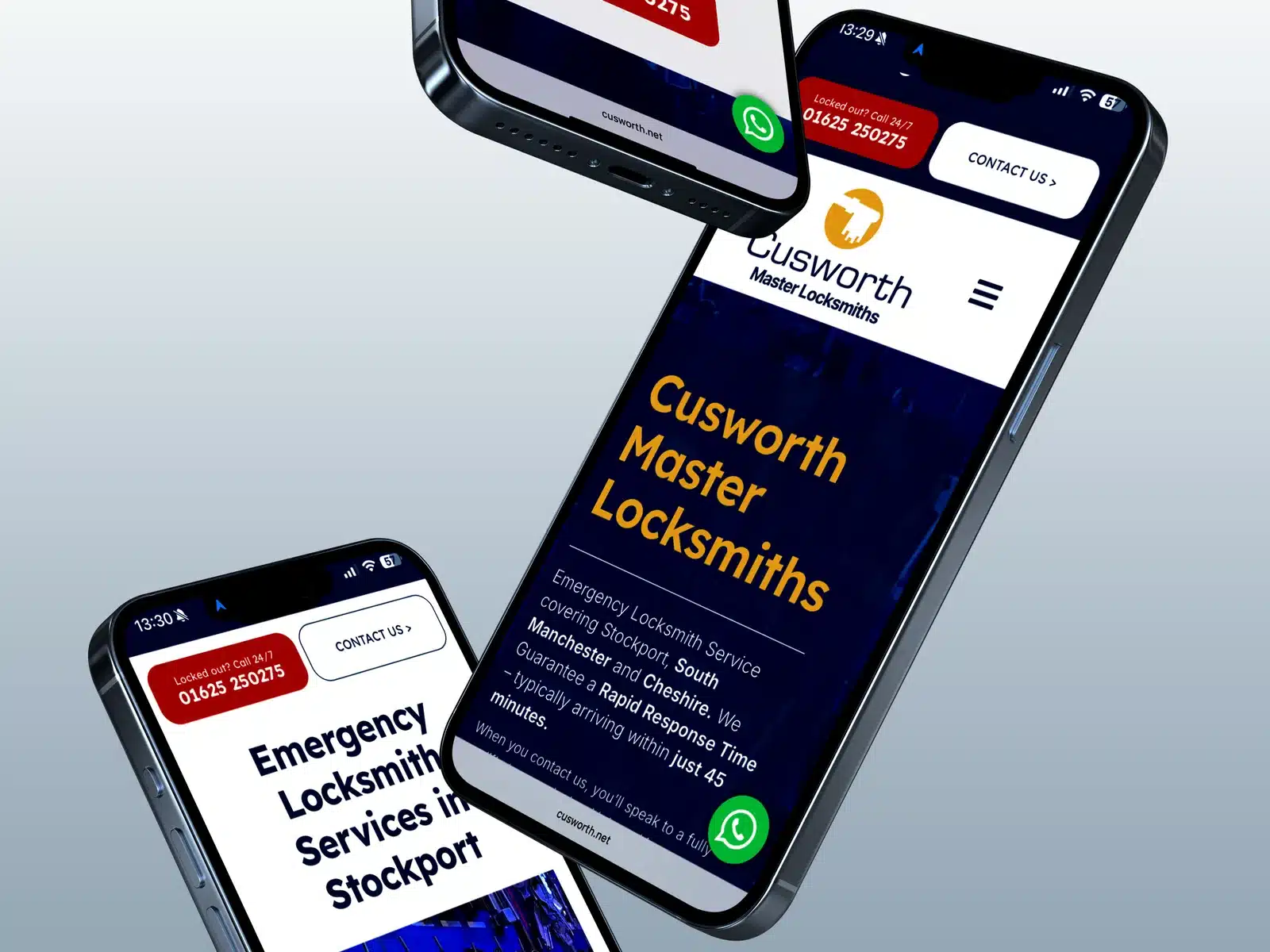 Locksmith mobile website Mobile website for a locksmith