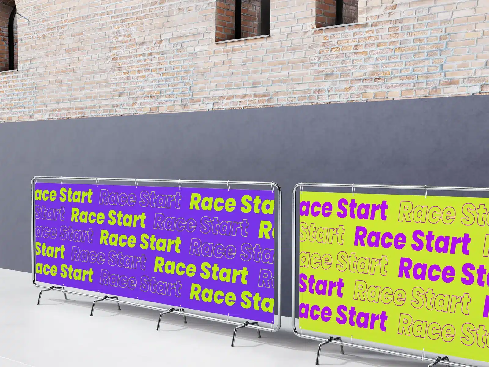Printed PVC outdoor banner with eyelets