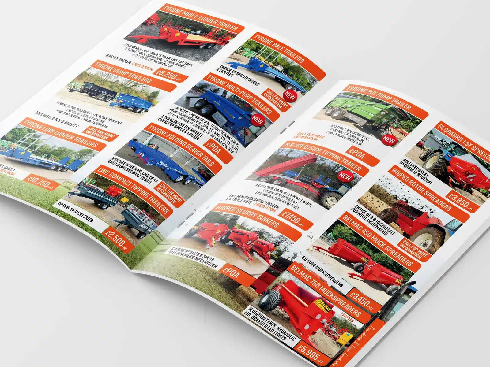 Vehicle sales brochure design Brochure spreads for a vehicle sales company